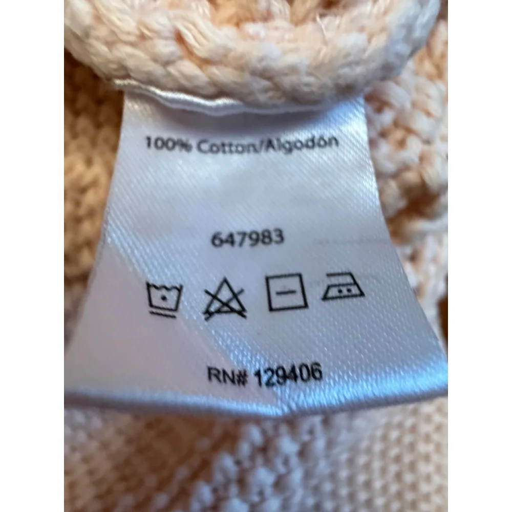 Women's VENUS Pink Cable Knit Sleeveless Crew Neck Sweater S - Picture 10 of 14